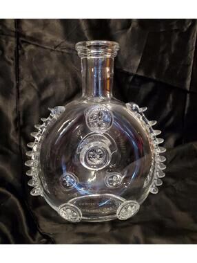 Baccarat Crystal Cognac Decanter,no Stopper,one Side Spine Chipped